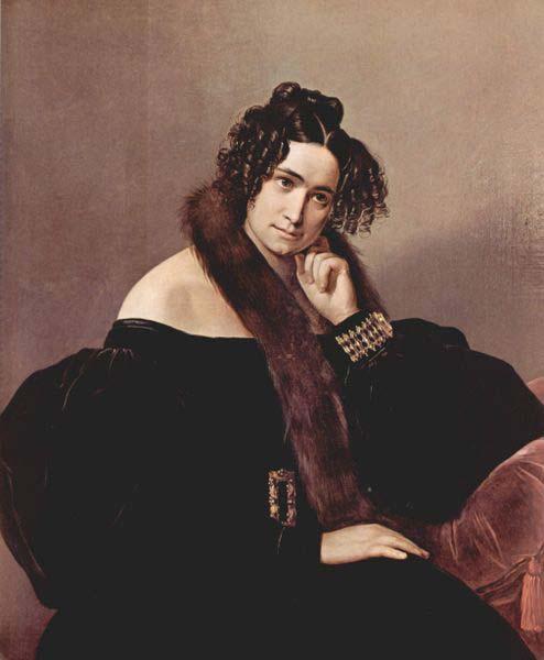 Francesco Hayez Portrait of Felicina Caglio Perego di Cremnago oil painting picture